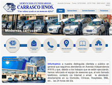 Tablet Screenshot of funerariacarrasco.cl